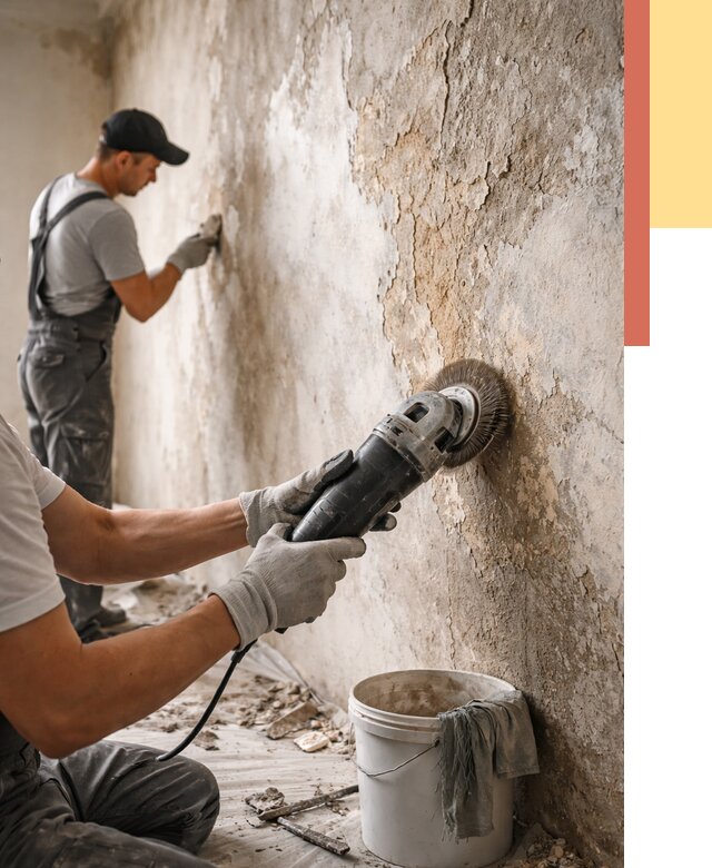 Снятие и удаление краски со стен в Верхнем Уфалее от 2149 руб. — ОТДЕЛОЧНИК-Врф