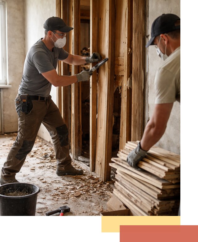 Демонтаж деревянных перегородок в Верхнем Уфалее быстро и аккуратно