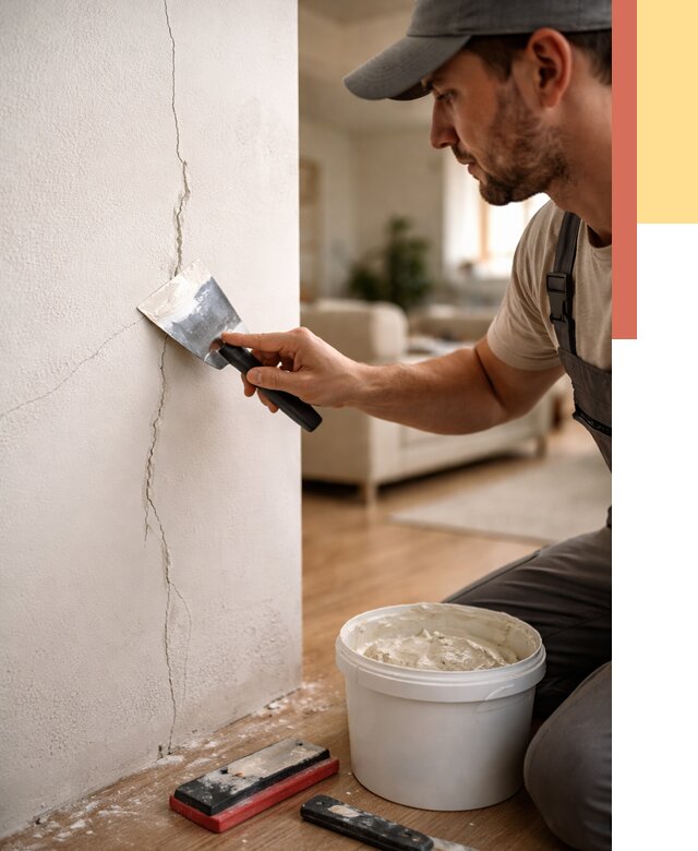 Заделка трещин и сколов в Верхнем Уфалее от 2507 руб. — быстро и недорого | ОТДЕЛОЧНИК-Врф