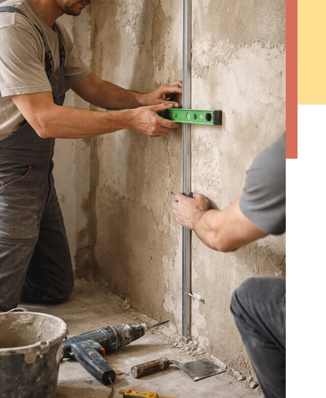 Установка штукатурных маяков в Верхнем Уфалее от 7164 руб. — быстро и недорого | ОТДЕЛОЧНИК-Врф