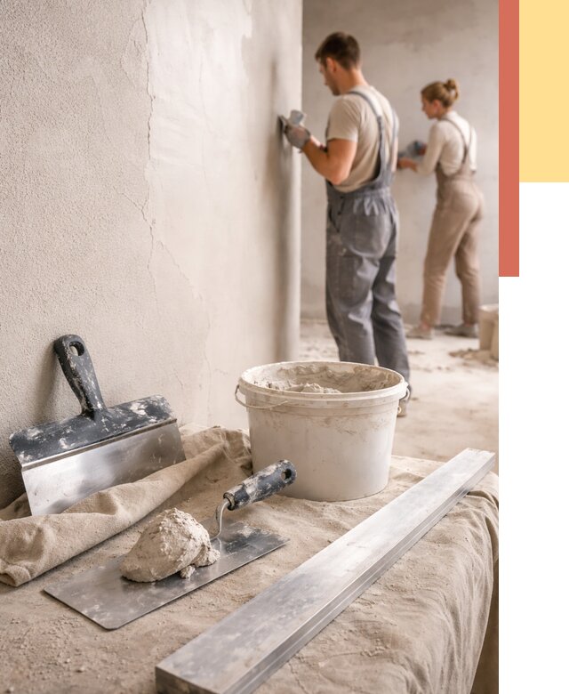 Штукатурка стен гипсовая в Верхнем Уфалее от 4605 руб/м2 — быстро и недорого | ОТДЕЛОЧНИК-Врф