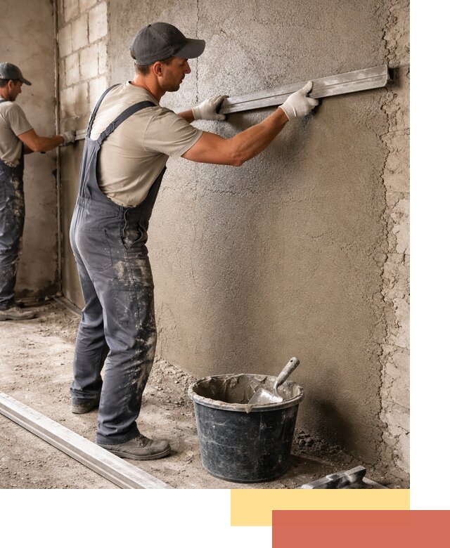 Штукатурка стен цементно-песчаная в Верхнем Уфалее профессионально