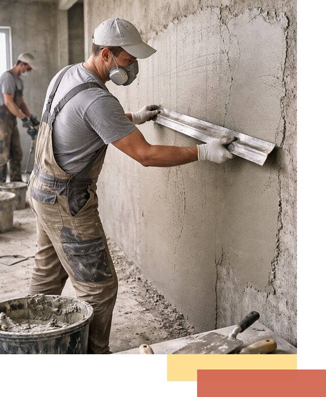 Штукатурка бетонных стен в Верхнем Уфалее качественно и долговечно