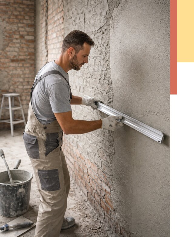 Штукатурка кирпичных стен в Верхнем Уфалее от 4605 руб/м2 — быстро и недорого | ОТДЕЛОЧНИК-Врф