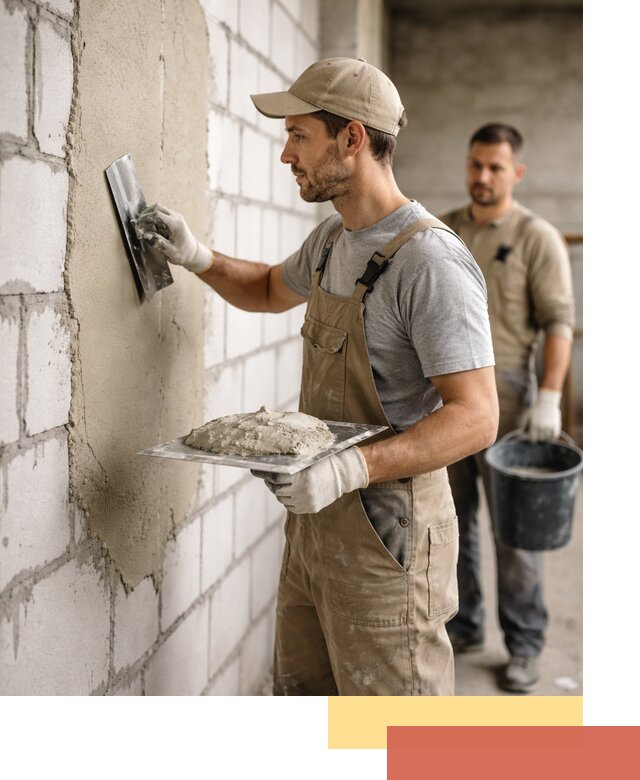 Штукатурка стен из газобетона в Верхнем Уфалее под ключ