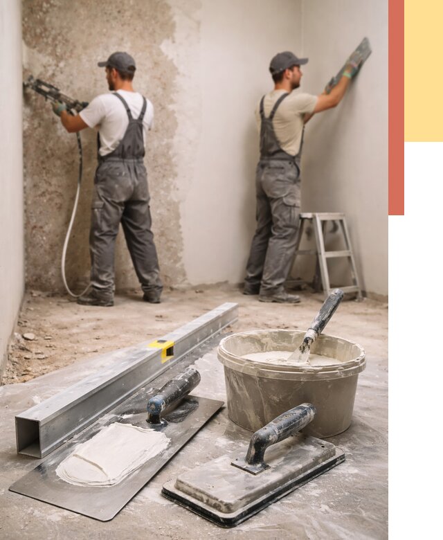 Штукатурка стен под обои в Верхнем Уфалее от 4605 руб./м2 — выравнивание под обои | ОТДЕЛОЧНИК-Врф