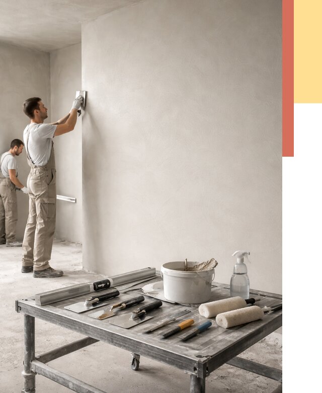 Штукатурка стен под покраску в Верхнем Уфалее от 4605 руб./м² — качественно и недорого | ОТДЕЛОЧНИК-Врф