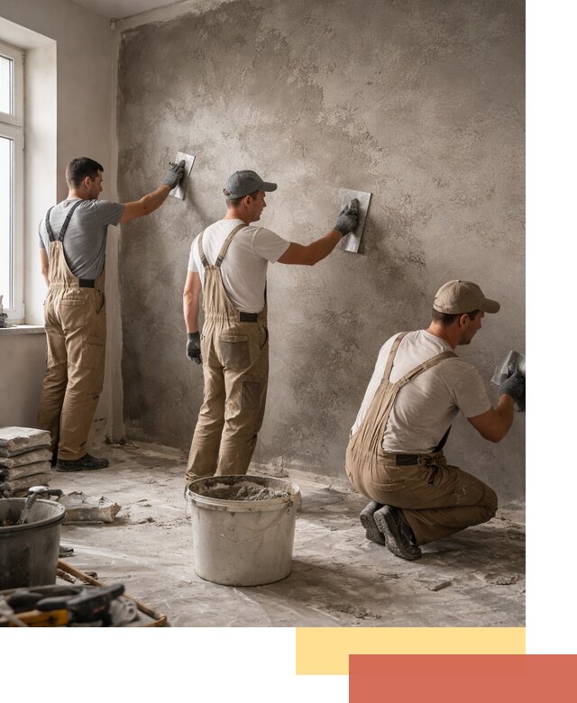 Декоративная штукатурка под бетон в Верхнем Уфалее для стен и потолков
