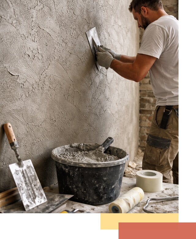 Декоративная штукатурка лофт в Верхнем Уфалее — отделка стен и потолков