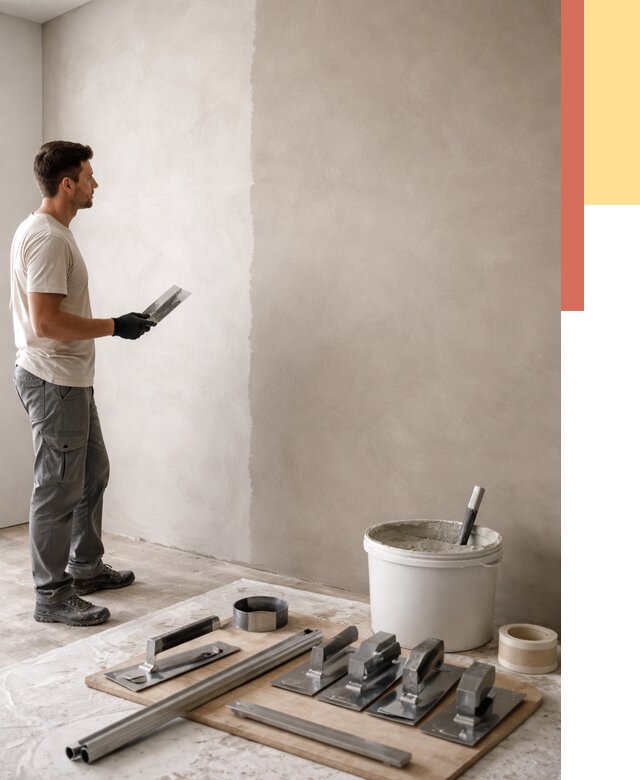 Нанесение микроцемента на стены в Верхнем Уфалее от 3275 руб./м2 под ключ | ОТДЕЛОЧНИК-Врф