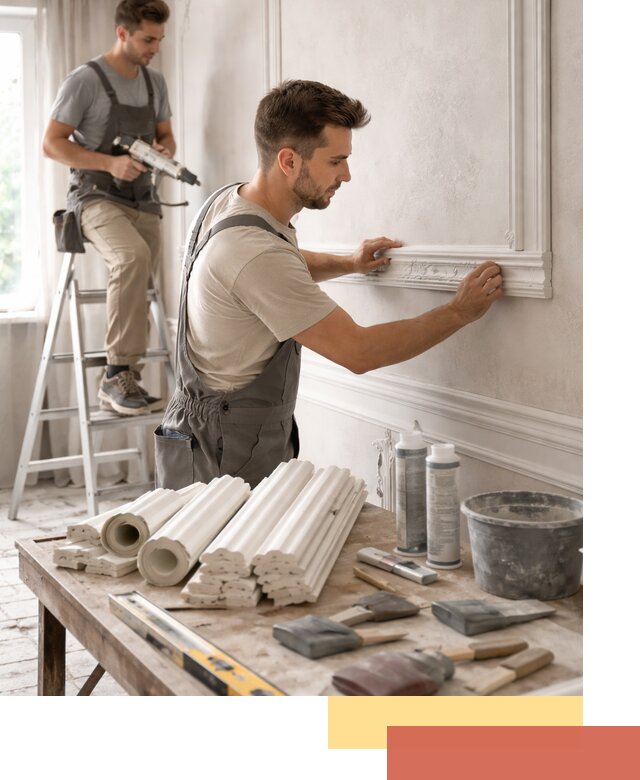 Монтаж лепнины на стены в Верхнем Уфалее профессионально и качественно