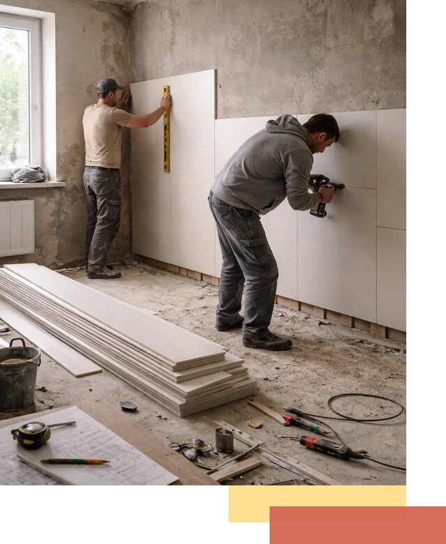 Монтаж ПВХ панелей на стены в Верхнем Уфалее качественно и быстро