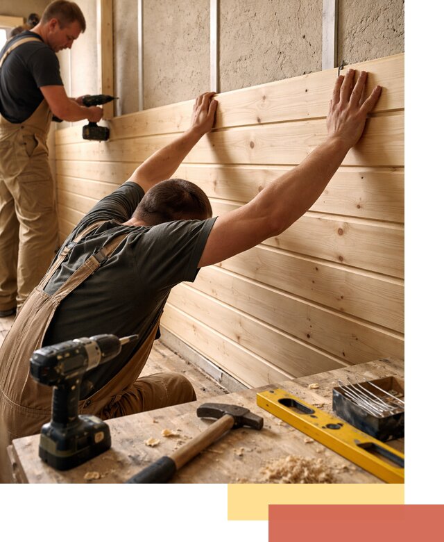 Монтаж деревянной вагонки на стены в Верхнем Уфалее быстро и качественно