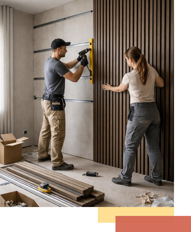 Монтаж реечных панелей на стены в Верхнем Уфалее