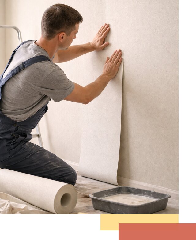 Поклейка флизелиновых обоев в Верхнем Уфалее качественно и быстро