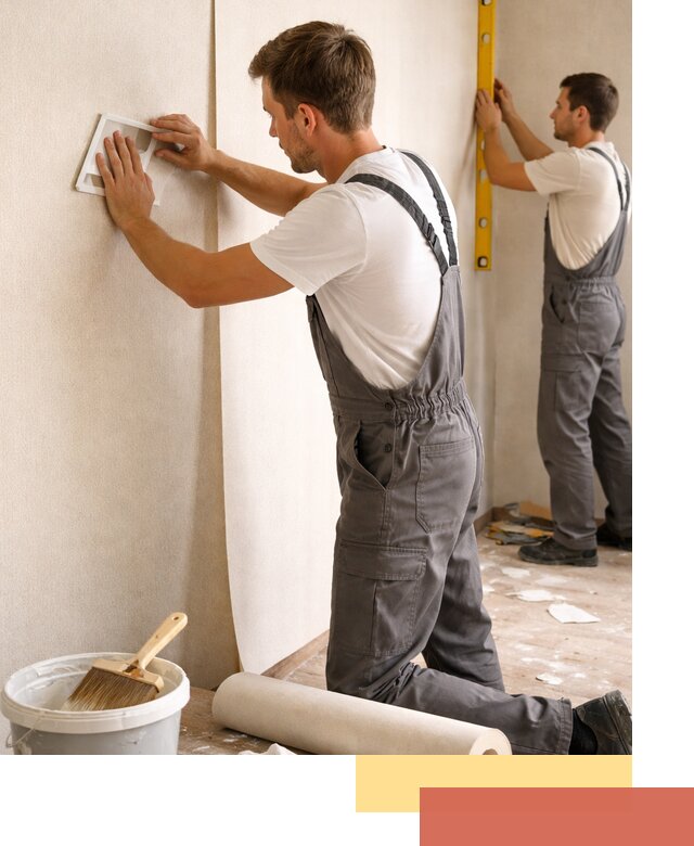 Поклейка бумажных обоев в Верхнем Уфалее качественно и недорого