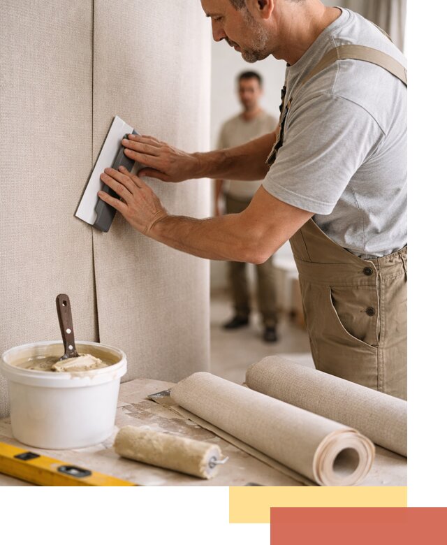 Поклейка текстильных обоев в Верхнем Уфалее профессионально и аккуратно