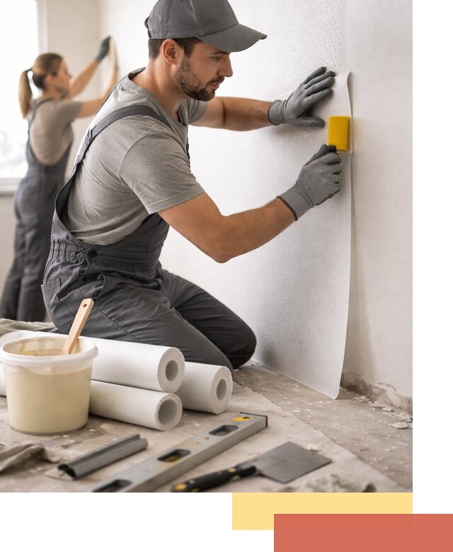 Поклейка стеклообоев профессионально в Верхнем Уфалее