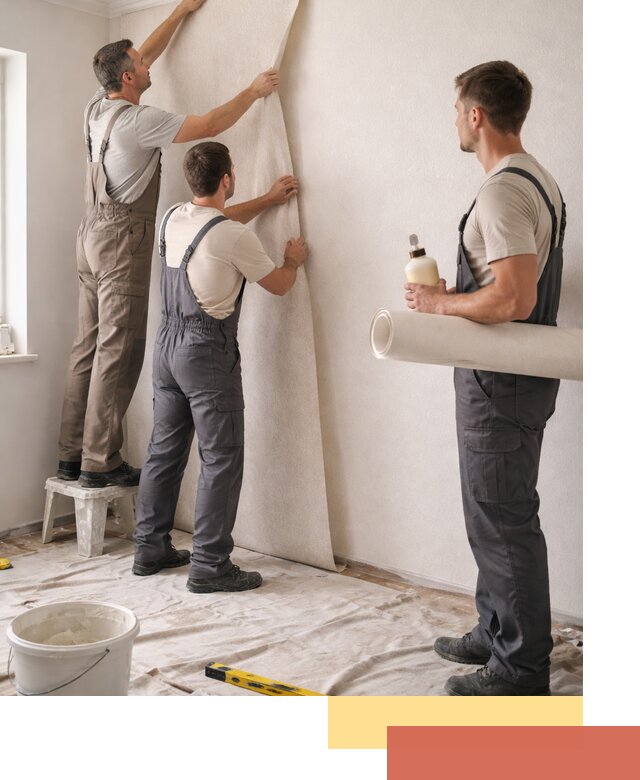 Оклейка стен обоями в Верхнем Уфалее — качественно и профессионально