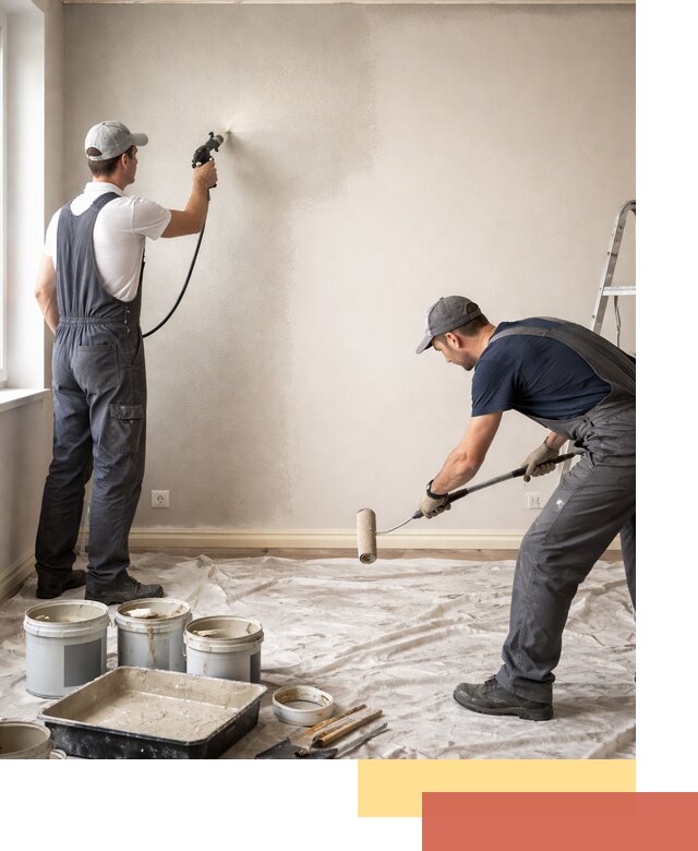 Покраска стен моющейся краской и защита поверхностей в Верхнем Уфалее