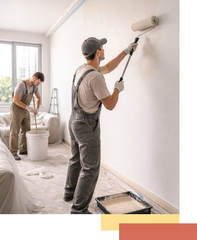 Покраска стен в офисе в Верхнем Уфалее — быстрый и качественный ремонт