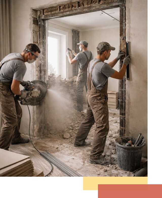 Расширение дверного проема под установку новой двери в Верхнем Уфалее