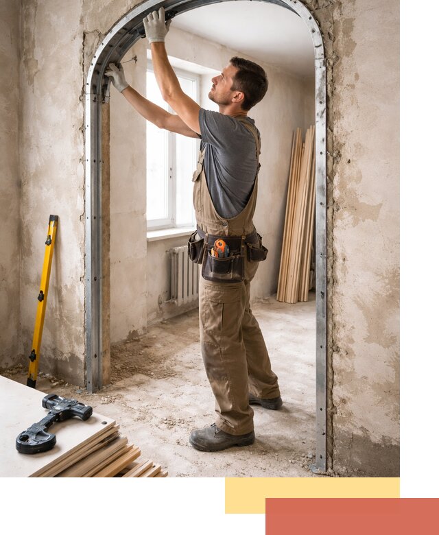 Устройство арочного проема в Верхнем Уфалее под ключ