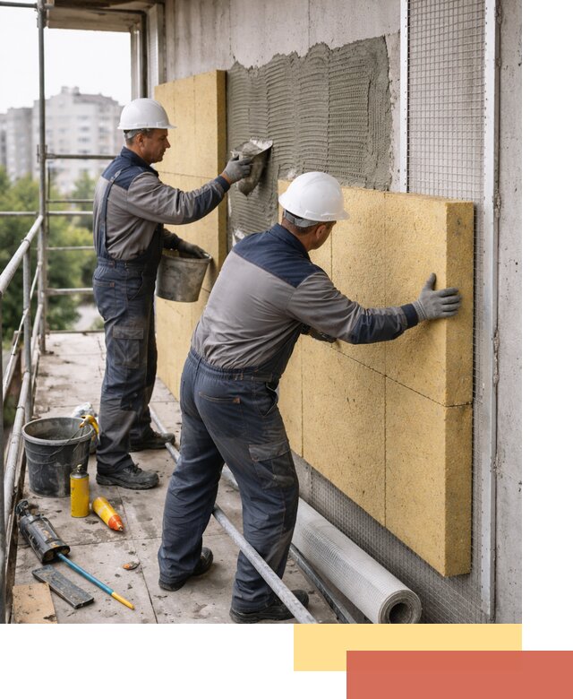 Утепление стен зданий и домов в Верхнем Уфалее качественно и надежно