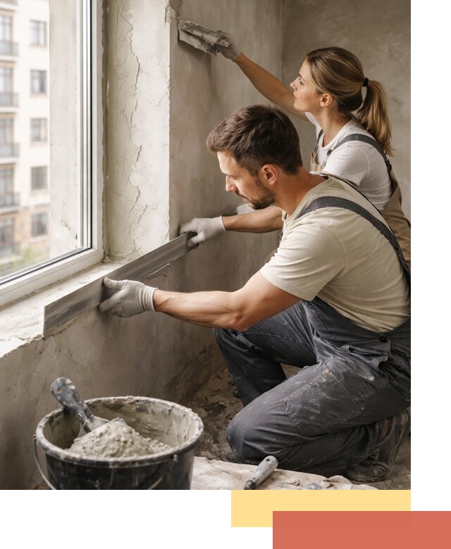 Штукатурка откосов дверей и окон профессионально в Верхнем Уфалее