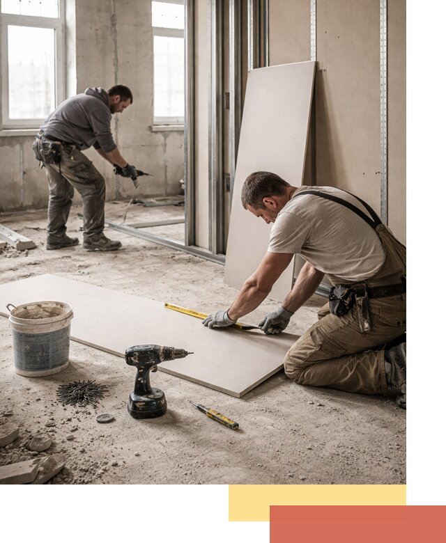 Кладка перегородок из ПГП под ключ в Верхнем Уфалее