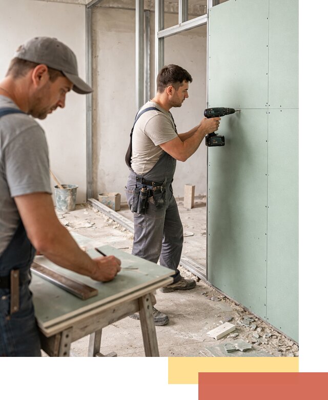 Перегородки из влагостойкого гипсокартона под ключ в Верхнем Уфалее