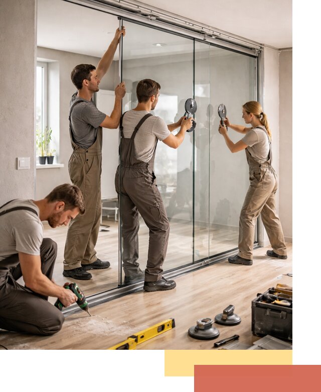 Изготовление стеклянных перегородок на заказ в Верхнем Уфалее