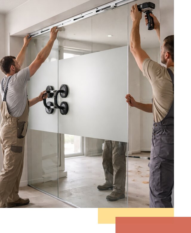 Матовые стеклянные перегородки под ключ в Верхнем Уфалее