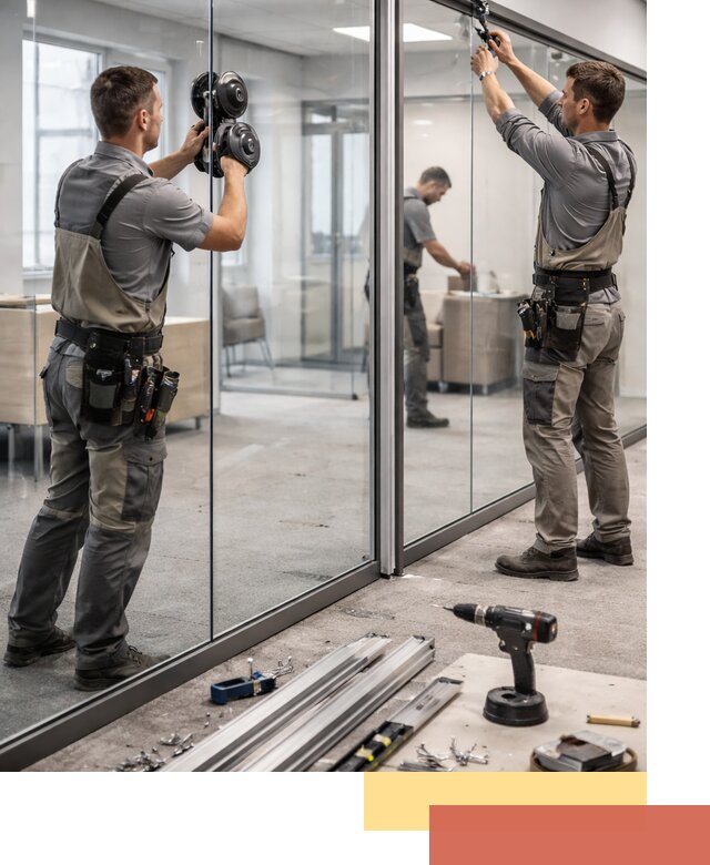 Стеклянные офисные перегородки под ключ в Верхнем Уфалее