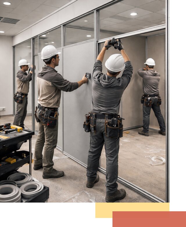 Мобильные офисные перегородки под ключ в Верхнем Уфалее