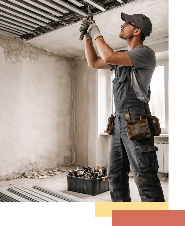 Демонтаж реечного потолка в Верхнем Уфалее быстро и аккуратно