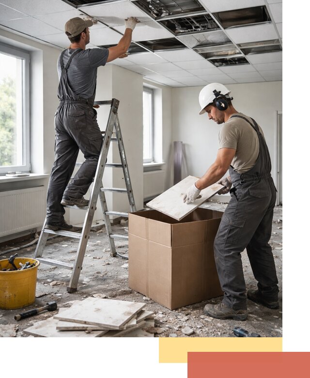 Демонтаж потолочной плитки в Верхнем Уфалее быстро и аккуратно