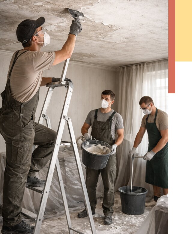 Удаление побелки с потолка в Верхнем Уфалее от 2559 руб. быстро и недорого | ОТДЕЛОЧНИК-Врф