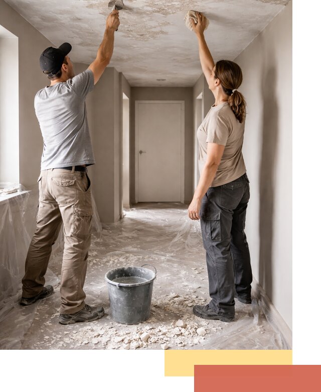 Удаление побелки с потолка в Верхнем Уфалее — быстро и аккуратно