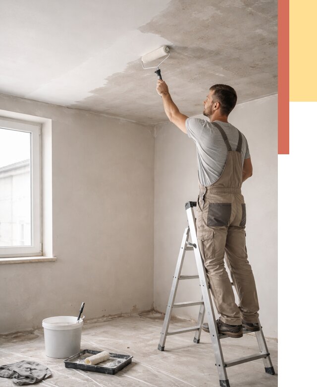 Грунтовка потолка в Верхнем Уфалее от 2559 руб. — быстро и недорого | ОТДЕЛОЧНИК-Врф