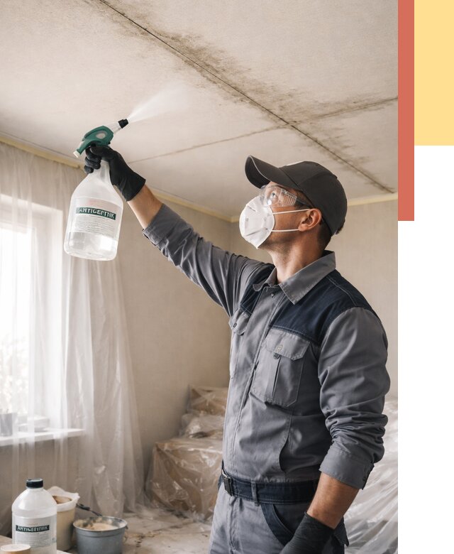 Антисептическая обработка потолка в Верхнем Уфалее от 2559 руб. | ОТДЕЛОЧНИК-Врф