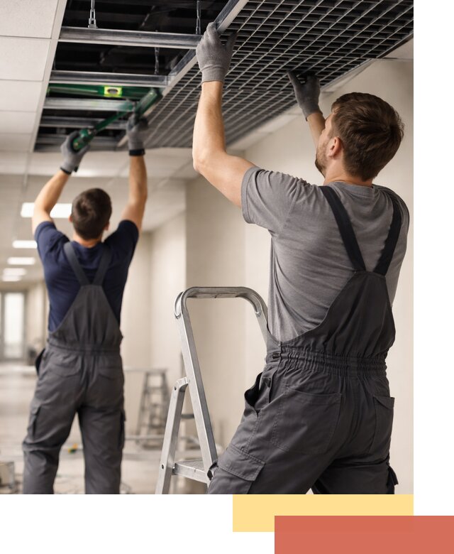 Монтаж потолка Грильято в Верхнем Уфалее: установка под ключ качественно