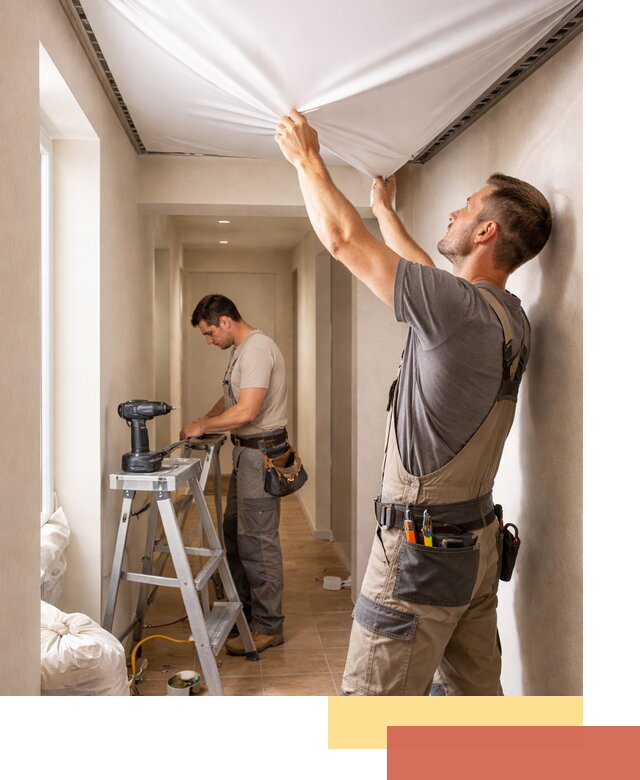 Монтаж натяжного потолка в прихожей в Верхнем Уфалее