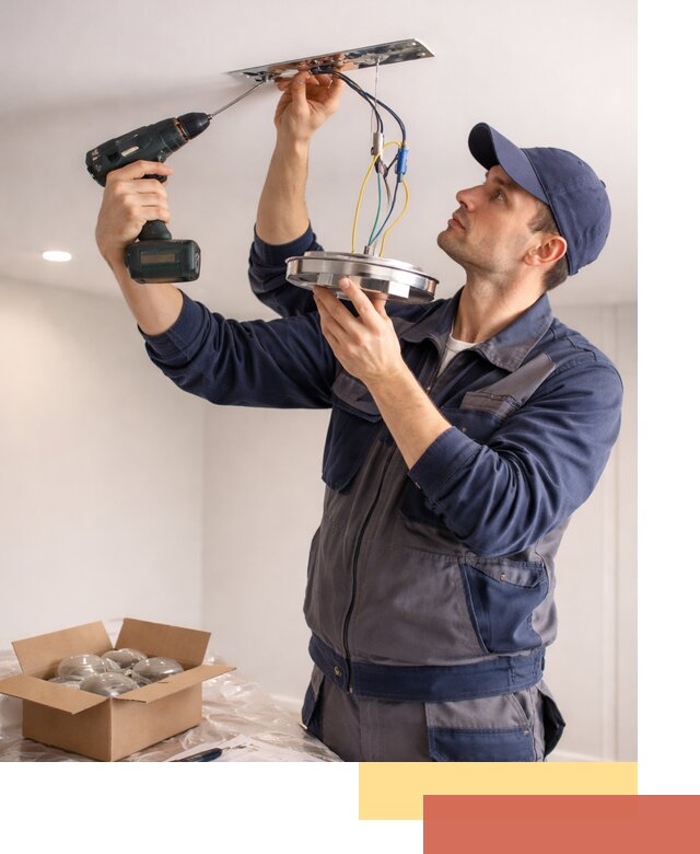 Установка люстры в натяжной потолок в Верхнем Уфалее