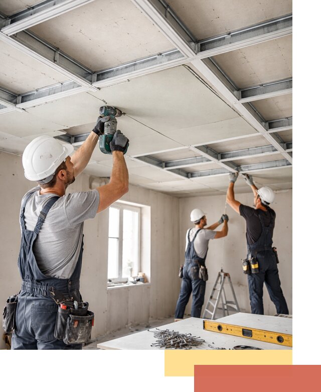 Кессонный потолок из гипсокартона под ключ в Верхнем Уфалее