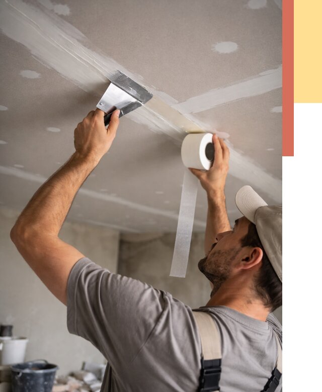 Обработка швов потолка ГКЛ в Верхнем Уфалее от 7676 руб. под ключ | ОТДЕЛОЧНИК-Врф