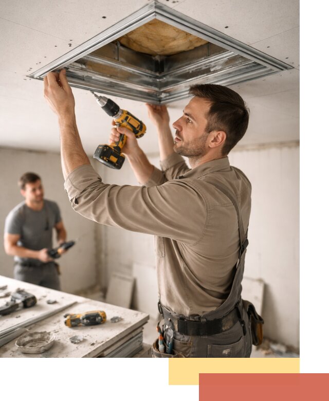 Монтаж люка в потолок из ГКЛ в Верхнем Уфалее