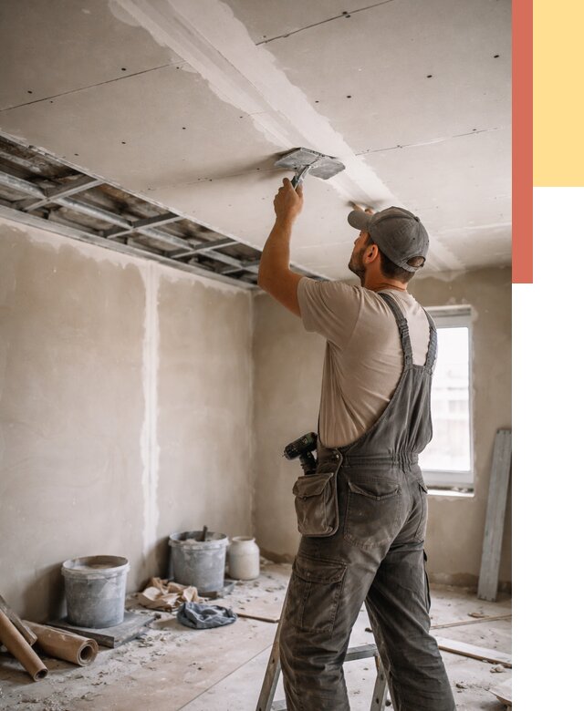 Ремонт потолка из гипсокартона в Верхнем Уфалее от 665 руб./м² — быстро и недорого | ОТДЕЛОЧНИК-Врф