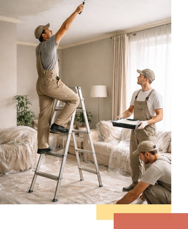 Покраска потолков акриловой краской в Верхнем Уфалее качественно и быстро