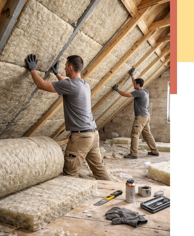 Утепление потолка минватой в Верхнем Уфалее от 1484 руб. — быстро и недорого | ОТДЕЛОЧНИК-Врф